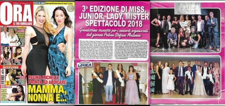 RASSEGNA STAMPA 2018 - Miss Spettacolo 