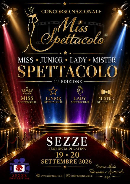 LOCANDINA MISTER SPETTACOLO 2026 - Miss Spettacolo 