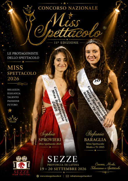 LOCANDINA MISS SPETTACOLO 2026 - Miss Spettacolo 